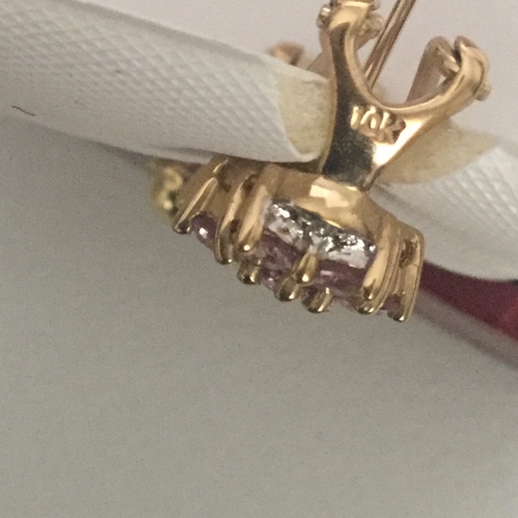 HOST PICK! 10k SAPPHIRE EARRINGS - Picture 6 of 6